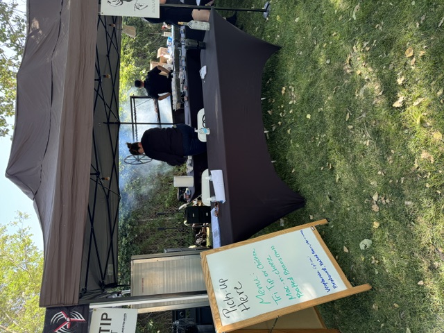 Cheers to Charity cooking station